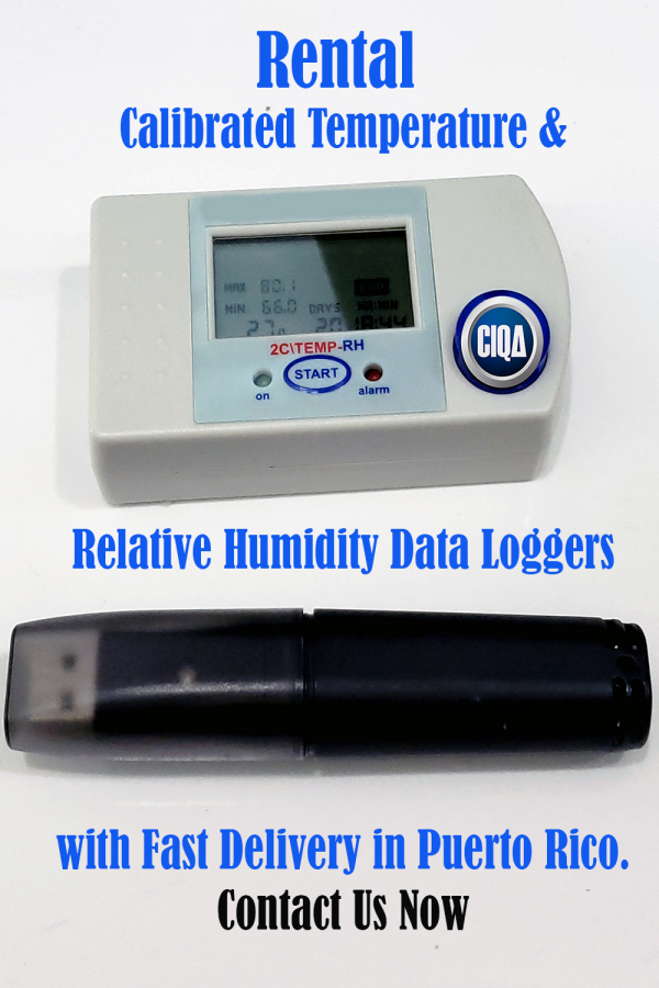 Rental Calibrated Temperature & Relative Humidity Data Loggers Fast Delivery