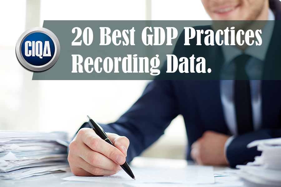 20 Best GDP Practices Recording Data