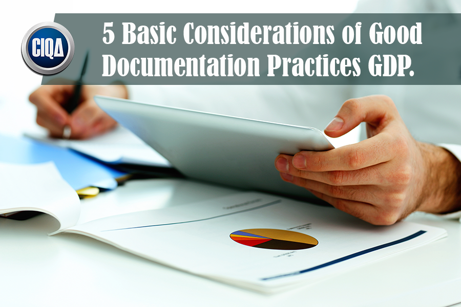 5 Basic Considerations of Good Documentation Practices GDP