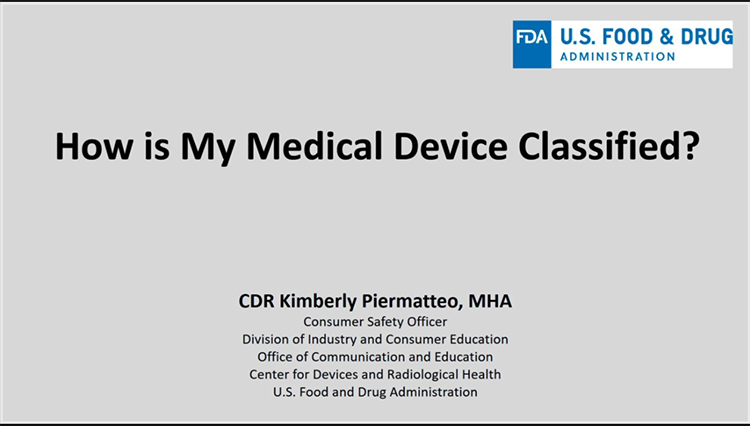 How is my medical device classified 