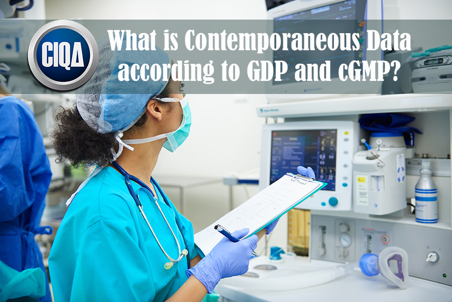 What is Contemporaneous Data according to GDP and cGMP