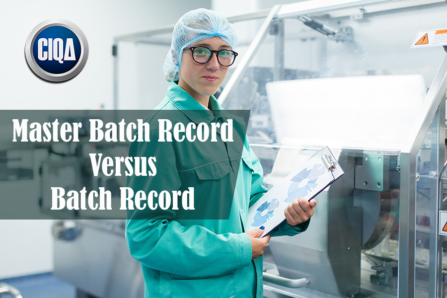 What is a Master Batch Record versus batch record