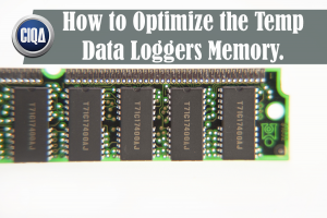 how to optimize the temperature data loggers memory