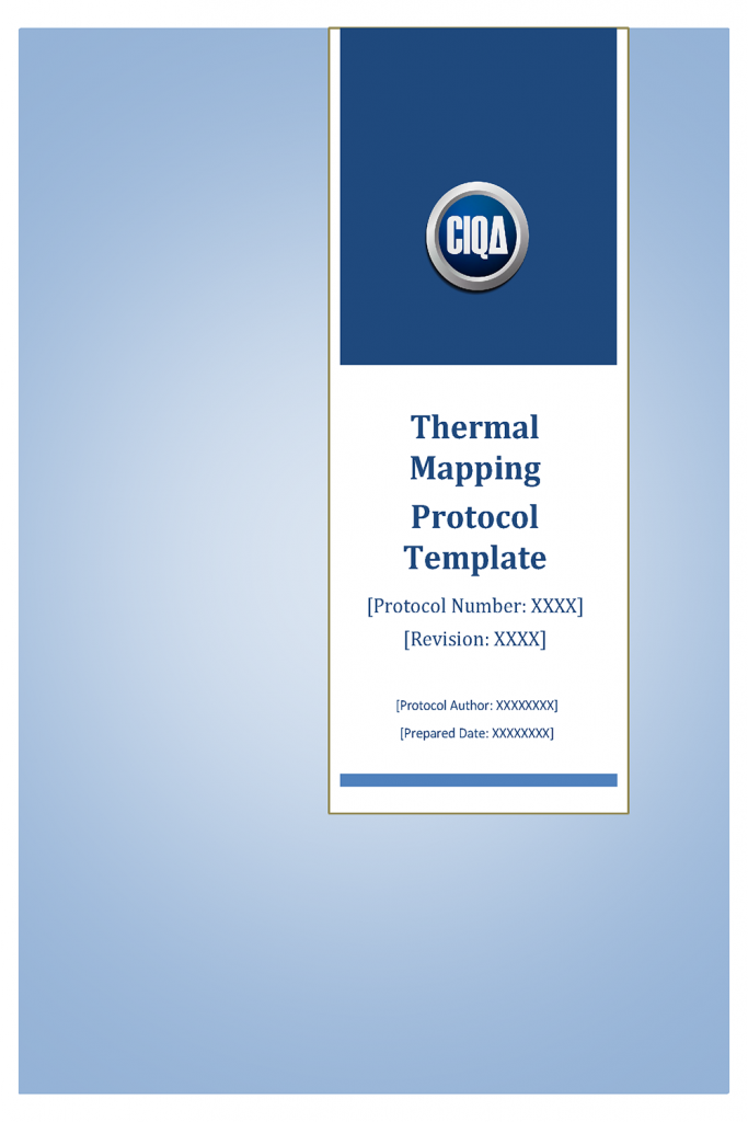 CIQA Thermal Mapping Protocol Template - Full Version - front page 1