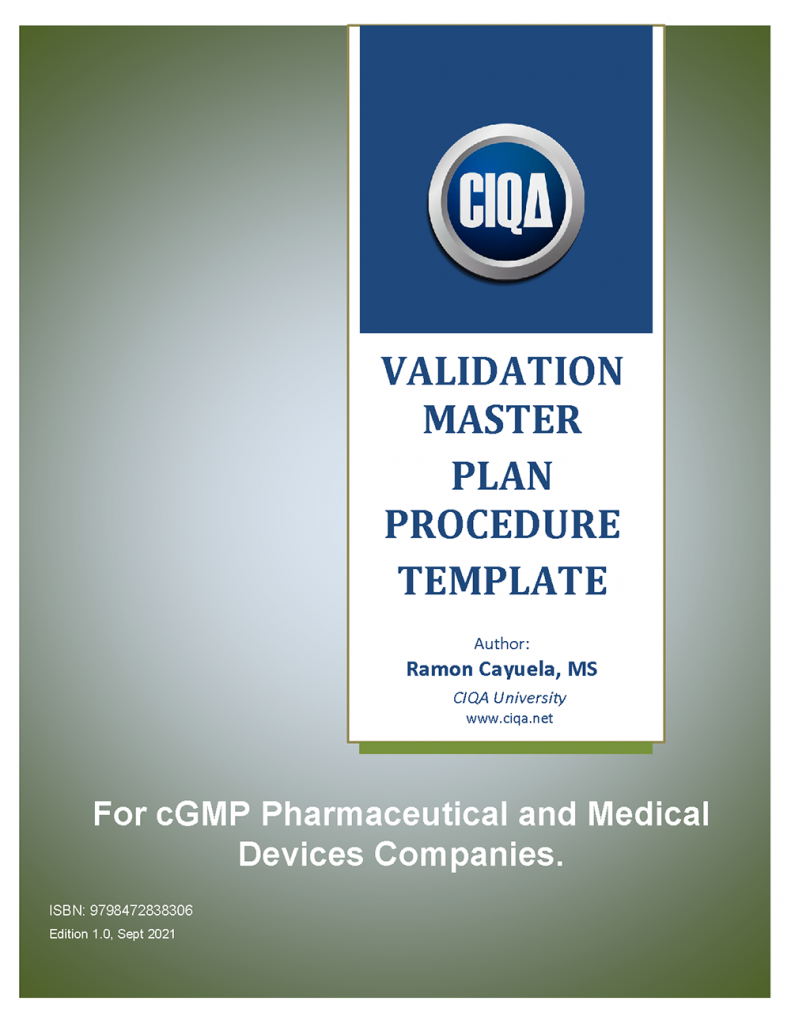 CIQA Validation Master Plan Procedure Template - Front Page LD